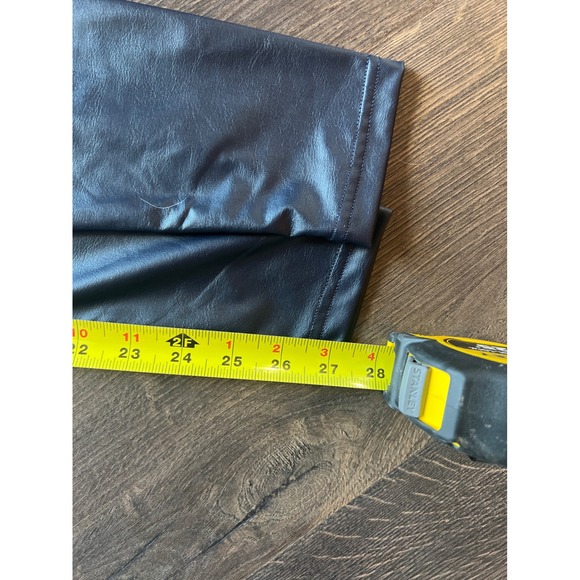 OFFLINE by Aerie Faux Leather High Rise Leggings Navy Blue Small Real Good - Picture 4 of 4